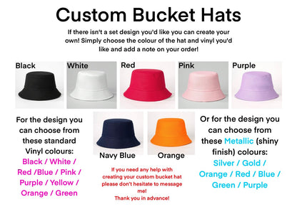 YB inspired Bucket Hats