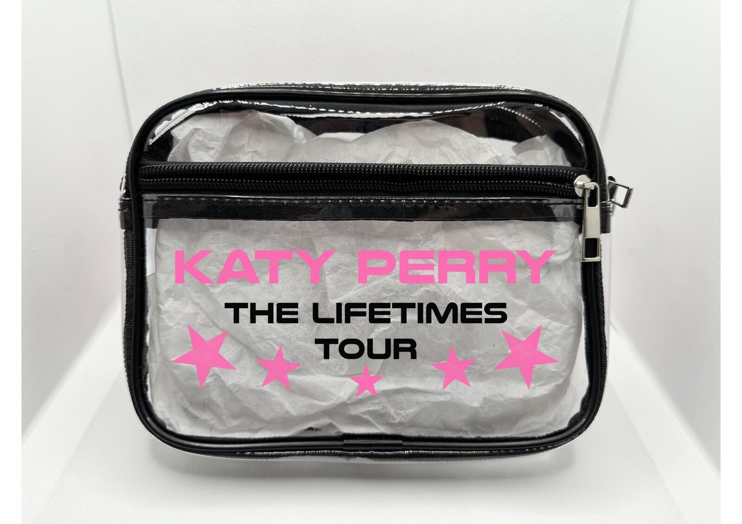Lifetimes Concert Bag, Clear Stadium Approved PVC Concert Crossbody Bag (Copy)