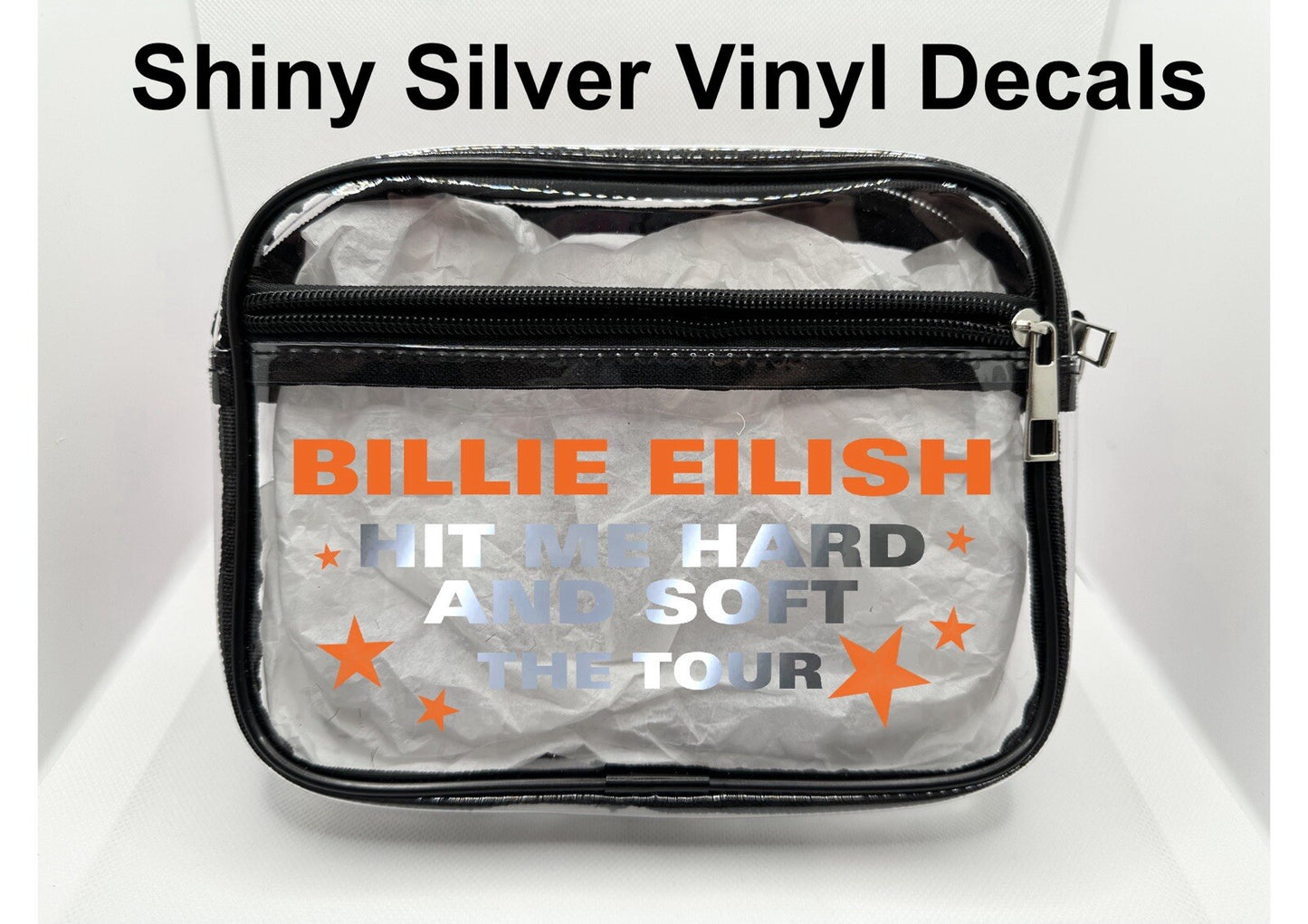 Popstar Tour Concert Bag, Clear Stadium Approved PVC Concert Crossbody Bag