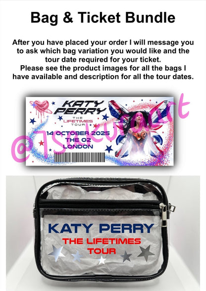 Lifetimes Concert Bag, Clear Stadium Approved PVC Concert Crossbody Bag (Copy)