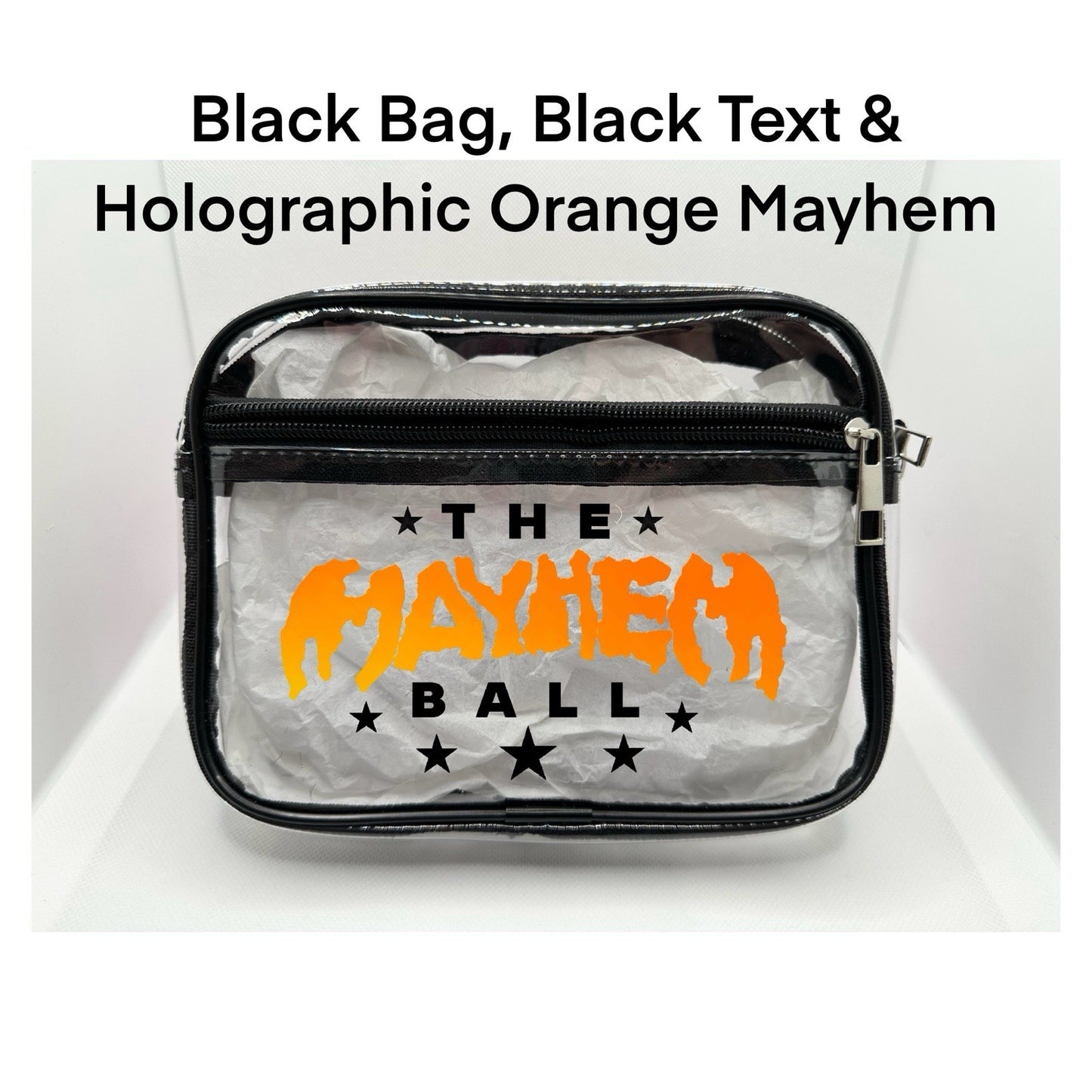 Mayhem Concert Bag, Clear Stadium Approved PVC Concert Crossbody