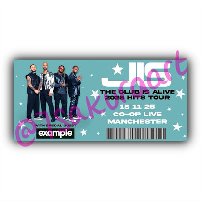 JLS 2025 Tour Souvenir Tickets