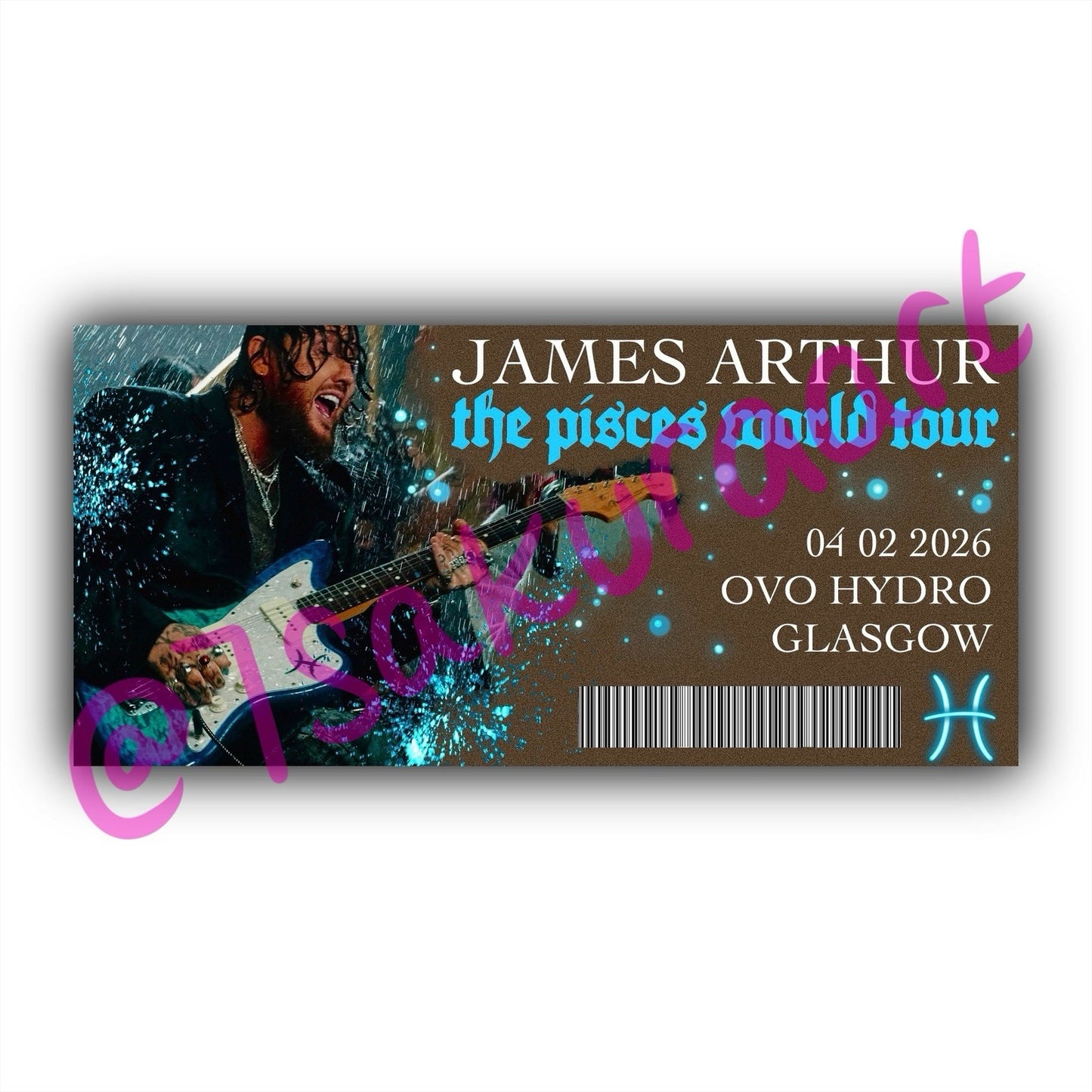 JA The Pisces World Tour 2026 Souvenir Tickets