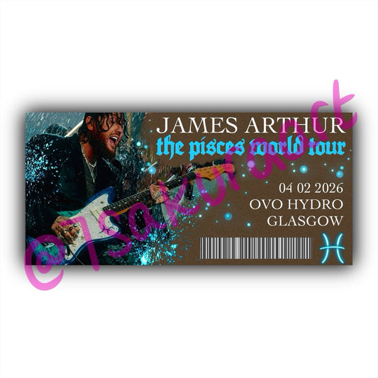JA The Pisces World Tour 2026 Souvenir Tickets