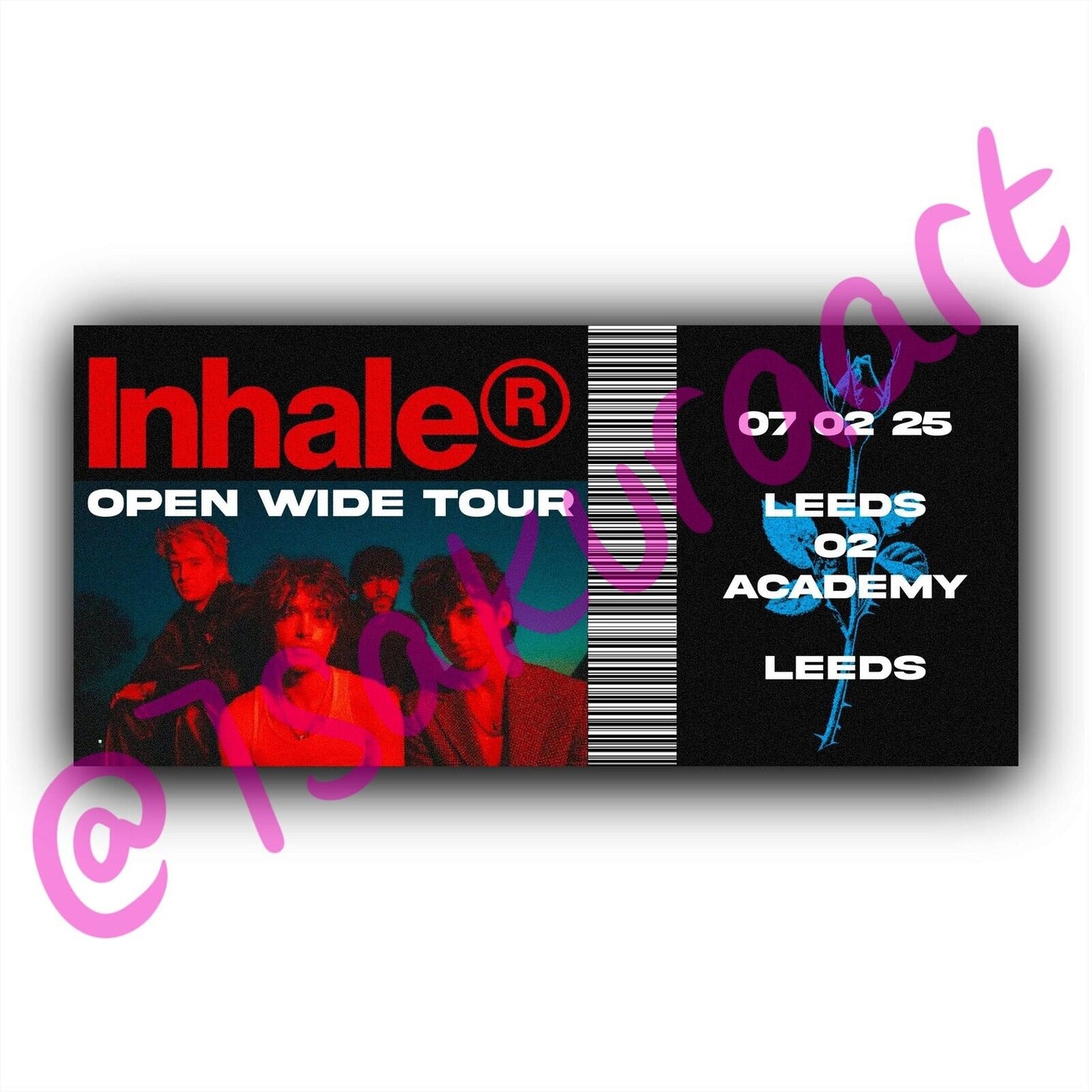 Indie Rock 2025 Tour Souvenir Tickets