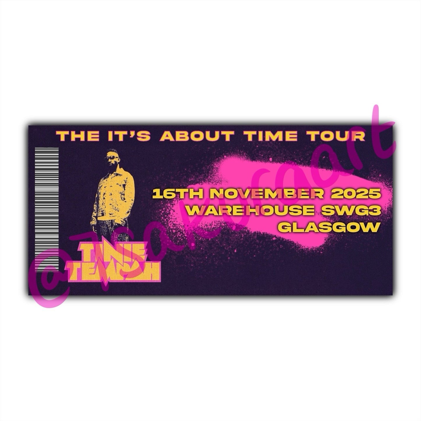 Tinie T 2025 Tour Souvenir Tickets