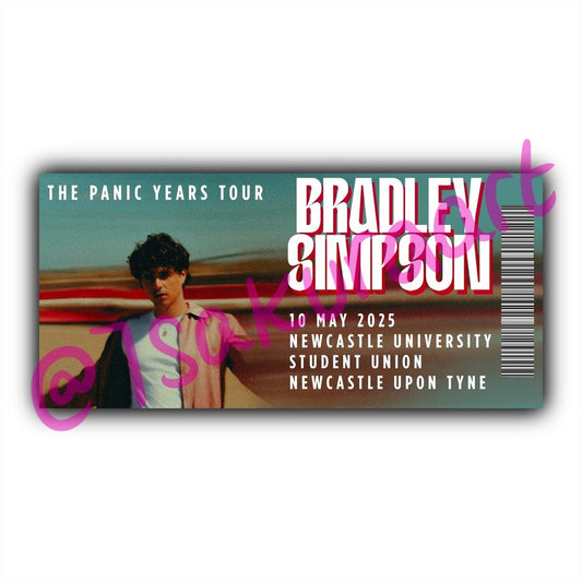 The Panic Years 2025 Tour Souvenir Tickets