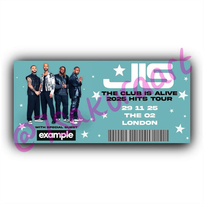 JLS 2025 Tour Souvenir Tickets