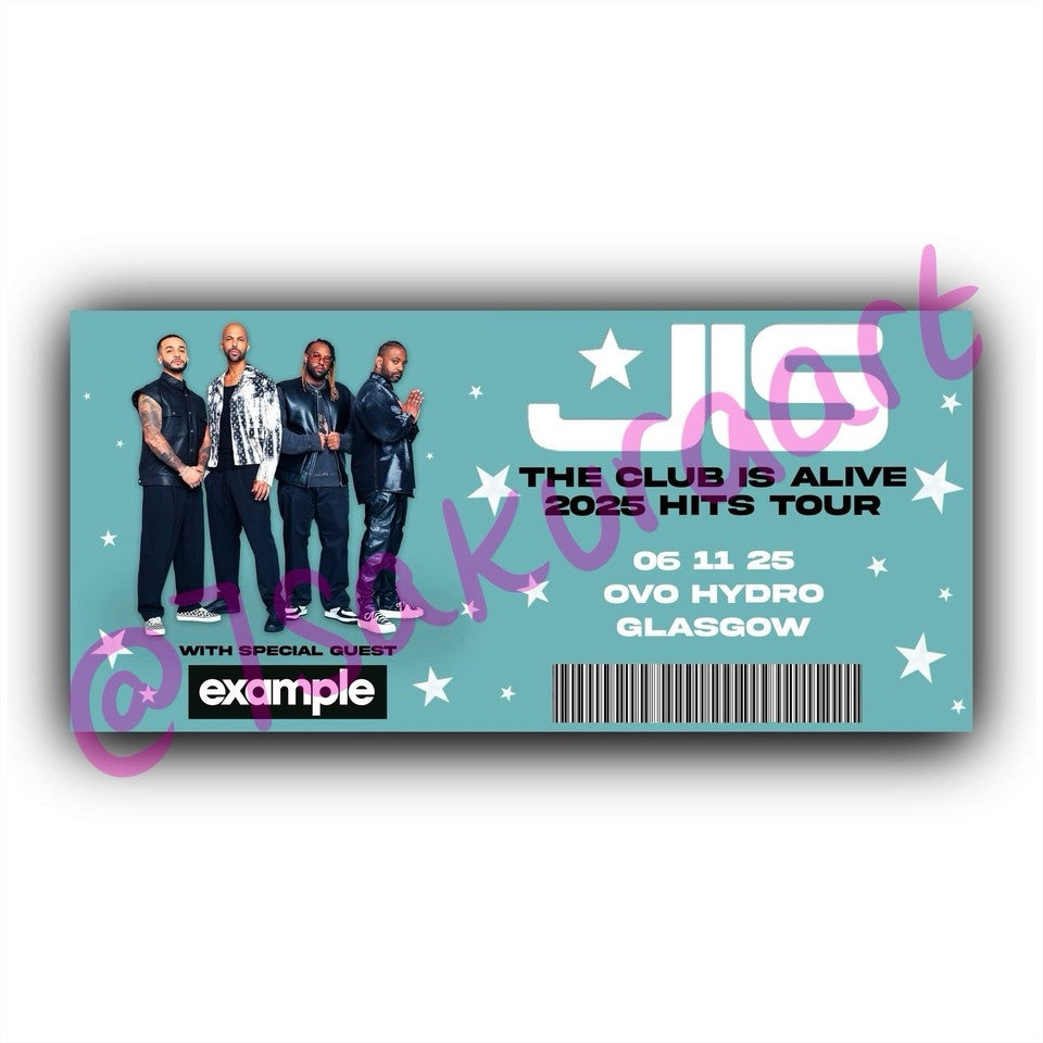 JLS 2025 Tour Souvenir Tickets
