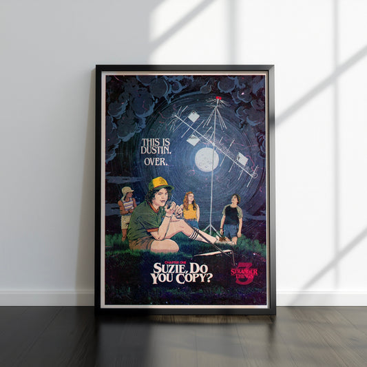 80s Sci-Fi TV Show Inspired Art Print, Season 3