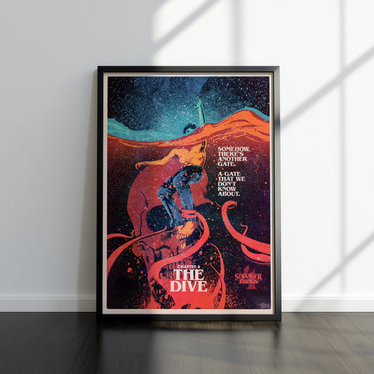 DISCOUNTED A4 80s Sci-Fi TV Show Inspired Art Print, Season 4