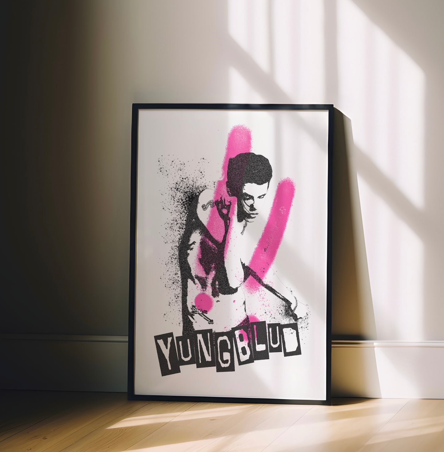 YB Grunge Art Print Poster