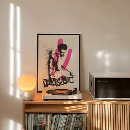 YB Grunge Art Print Poster